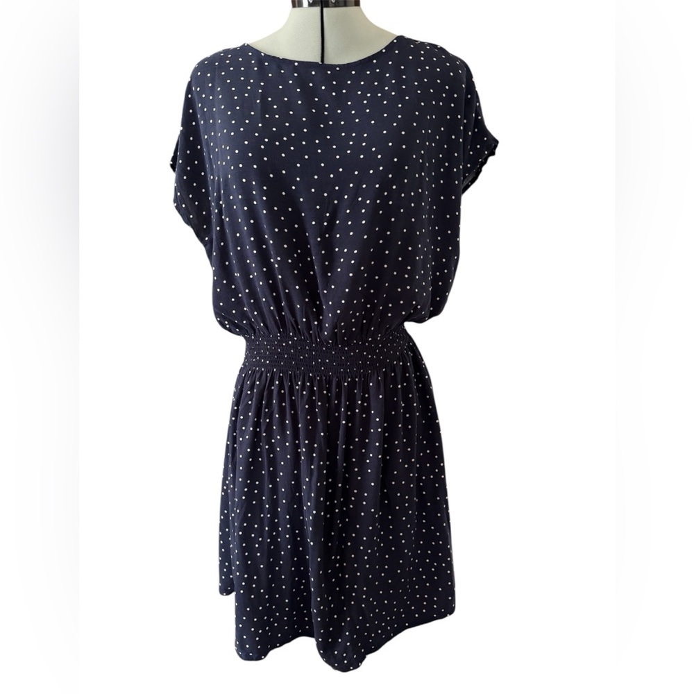 GAP Navy and White Mini Polka Dot Dress